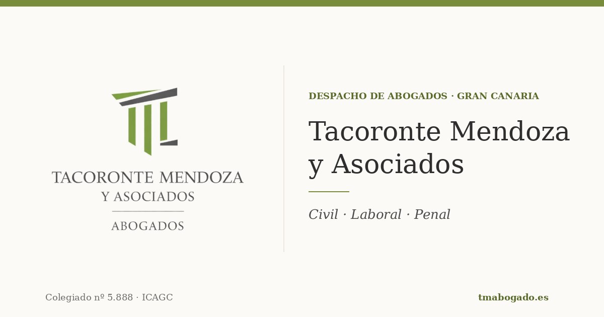Tacoronte Mendoza y Asociados -Abogados-, abogados en Las Palmas de Gran Canaria
